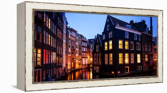 Lights of Amsterdam, The Netherlands, Europe-Karen Deakin-Framed Premier Image Canvas