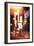 Lights of Broadway - In the Style of Oil Painting-Philippe Hugonnard-Framed Giclee Print