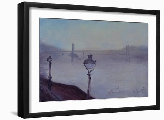 Lights of London, 2020 (Oil on Canvas)-Antonia Myatt-Framed Giclee Print