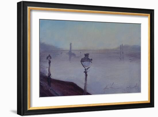 Lights of London, 2020 (Oil on Canvas)-Antonia Myatt-Framed Giclee Print