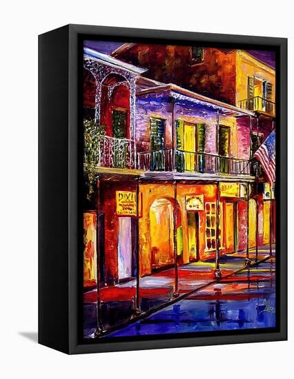 Lights on Bourbon Street-Diane Millsap-Framed Stretched Canvas