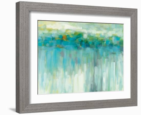 Lights on the Beach-Karen Lorena Parker-Framed Art Print