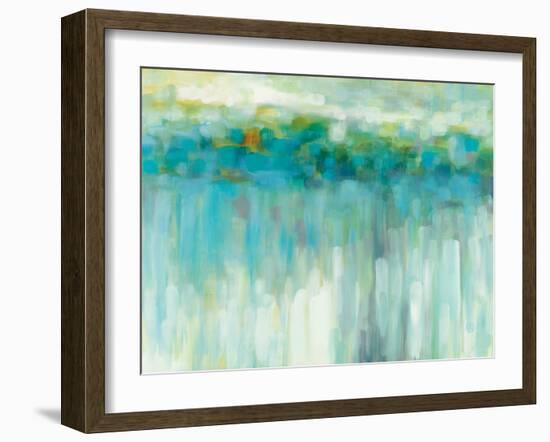 Lights on the Beach-Karen Lorena Parker-Framed Art Print