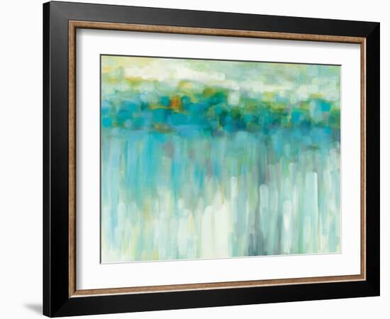 Lights on the Beach-Karen Lorena Parker-Framed Art Print