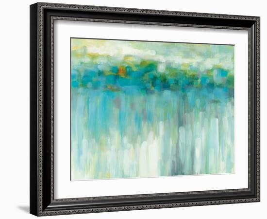 Lights on the Beach-Karen Lorena Parker-Framed Art Print