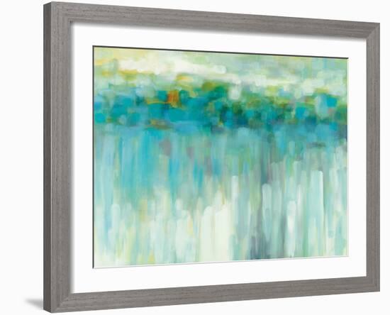 Lights on the Beach-Karen Lorena Parker-Framed Art Print