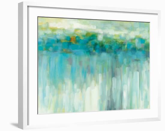 Lights on the Beach-Karen Lorena Parker-Framed Art Print