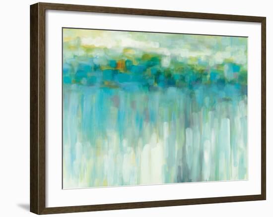 Lights on the Beach-Karen Lorena Parker-Framed Art Print