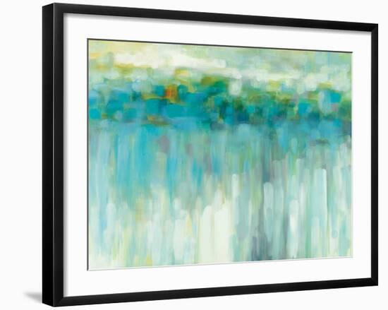 Lights on the Beach-Karen Lorena Parker-Framed Art Print