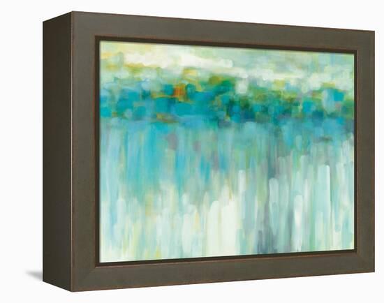 Lights on the Beach-Karen Lorena Parker-Framed Stretched Canvas