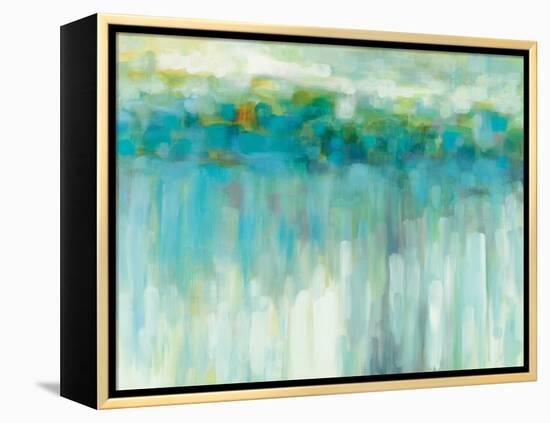 Lights on the Beach-Karen Lorena Parker-Framed Stretched Canvas