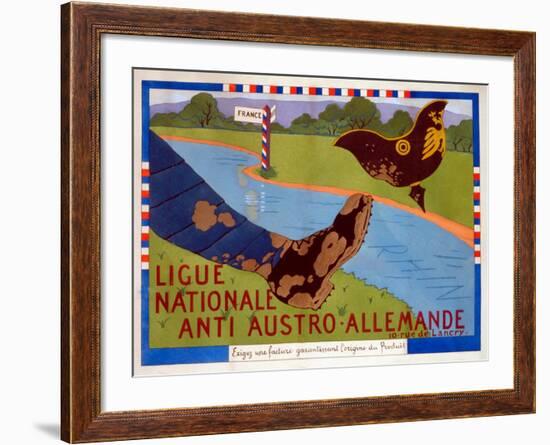 Ligue Nationale Anti Austro-Allemande: Exigez Une Facture Garantissant L'Origine Du Produit-null-Framed Giclee Print