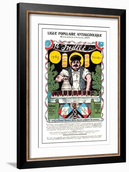 Ligue Populaire Antialcoolique, c.1920-Th?ophile Alexandre Steinlen-Framed Art Print