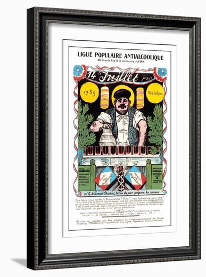 Ligue Populaire Antialcoolique, c.1920-Th?ophile Alexandre Steinlen-Framed Art Print