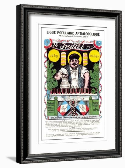 Ligue Populaire Antialcoolique, c.1920-Théophile Alexandre Steinlen-Framed Art Print