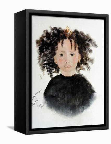 Liitle Ethiopian Princess 2015-Susan Adams-Framed Premier Image Canvas