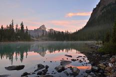 Lake O'hara and Cathedral Mountain at Sunrise, Yoho National Park, Canada-Lijuan Guo-Framed Premier Image Canvas