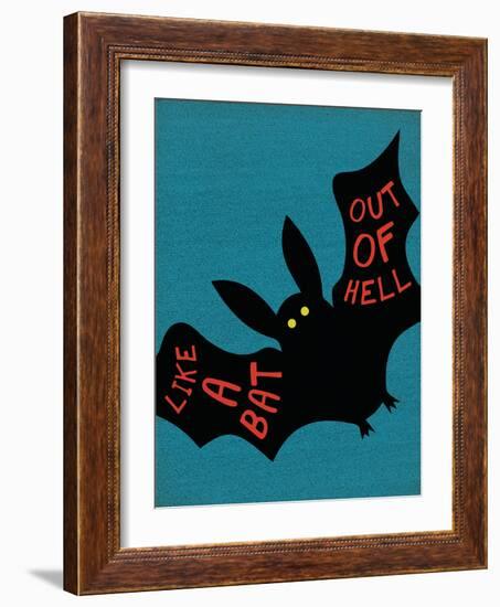 Like a Bat Out of Hell-null-Framed Art Print