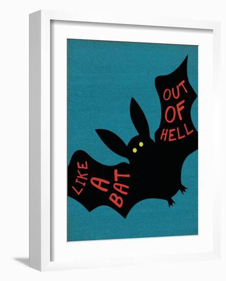 Like a Bat Out of Hell-null-Framed Art Print