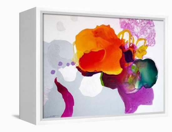 Like a Moth to a Bloom-Lina Alattar-Framed Stretched Canvas