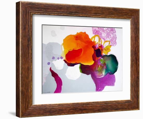 Like a Moth to a Bloom-Lina Alattar-Framed Art Print