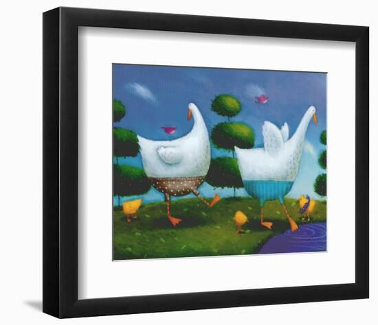 Like Ducks to Water-Rob Scotton-Framed Art Print