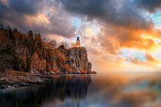 A Cloudy Day at Split Rock Lighthouse-Like He-Photographic Print
