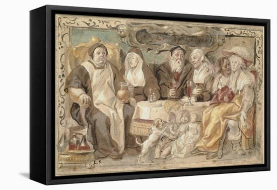 Like to Like (Gelyck By Gelyck), 1640/45-Jacob Jordaens-Framed Premier Image Canvas