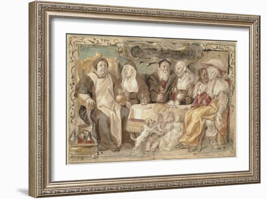 Like to Like (Gelyck By Gelyck), 1640/45-Jacob Jordaens-Framed Giclee Print