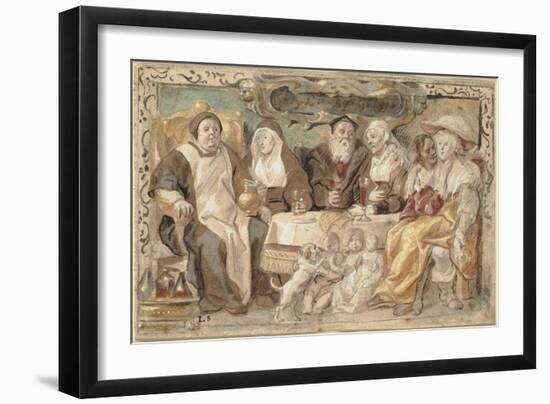 Like to Like (Gelyck By Gelyck), 1640/45-Jacob Jordaens-Framed Giclee Print