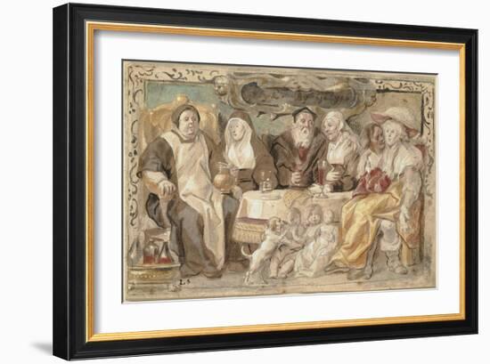 Like to Like (Gelyck By Gelyck), 1640/45-Jacob Jordaens-Framed Giclee Print