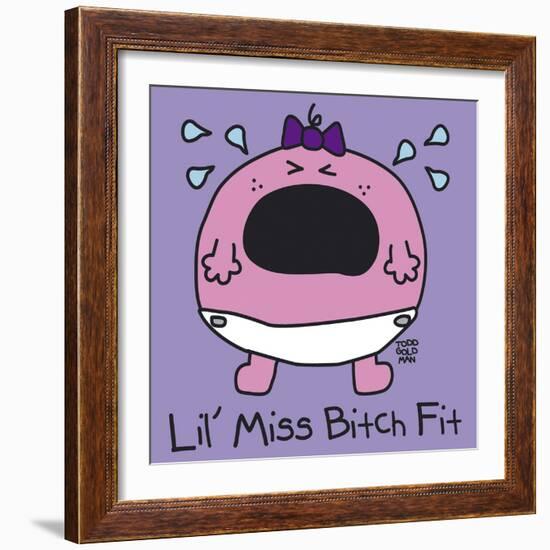 Lil Miss Bitch Fit-Todd Goldman-Framed Giclee Print