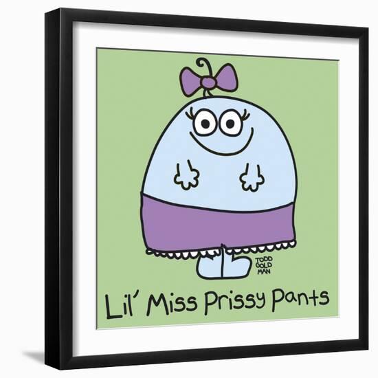 Lil Miss Prissy Pants-Todd Goldman-Framed Giclee Print