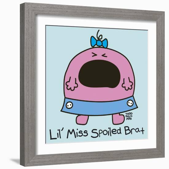 Lil Miss Spoiled Brat-Todd Goldman-Framed Giclee Print