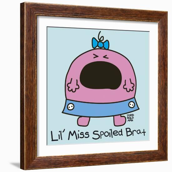 Lil Miss Spoiled Brat-Todd Goldman-Framed Giclee Print