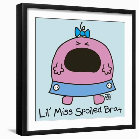 Lil Miss Spoiled Brat-Todd Goldman-Framed Giclee Print