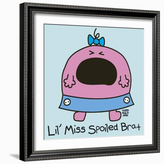 Lil Miss Spoiled Brat-Todd Goldman-Framed Giclee Print