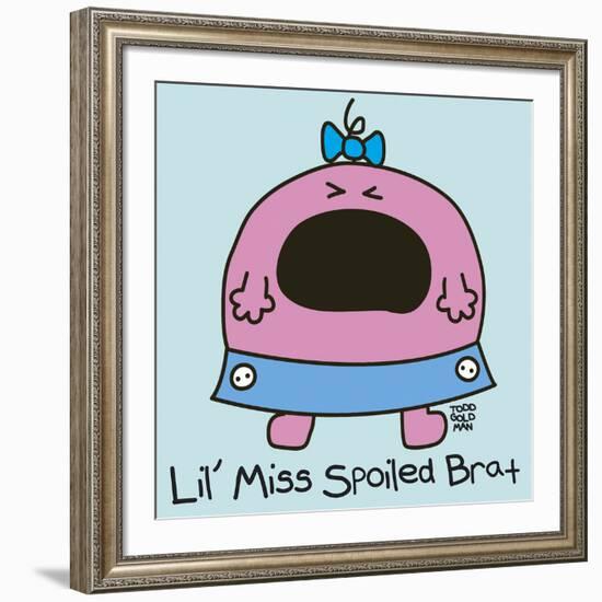 Lil Miss Spoiled Brat-Todd Goldman-Framed Giclee Print