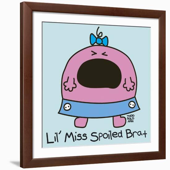 Lil Miss Spoiled Brat-Todd Goldman-Framed Giclee Print