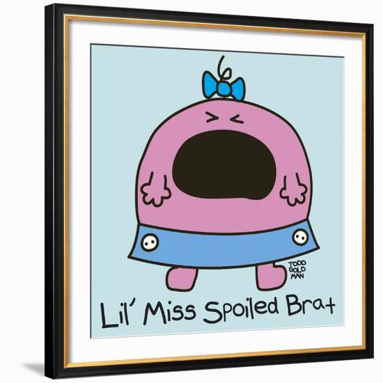 Lil Miss Spoiled Brat-Todd Goldman-Framed Giclee Print