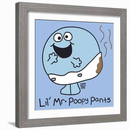 Lil Mr Poopy Pants-Todd Goldman-Framed Giclee Print