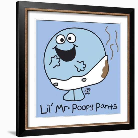 Lil Mr Poopy Pants-Todd Goldman-Framed Giclee Print