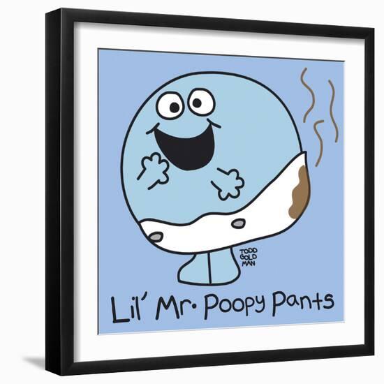 Lil Mr Poopy Pants-Todd Goldman-Framed Giclee Print