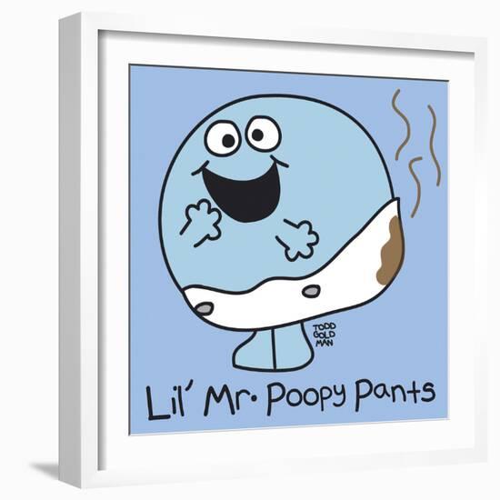 Lil Mr Poopy Pants-Todd Goldman-Framed Giclee Print