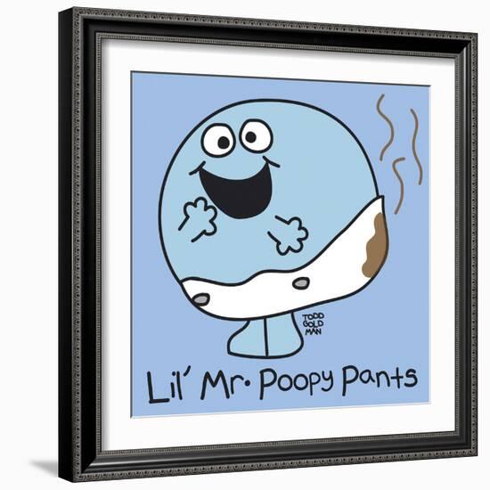 Lil Mr Poopy Pants-Todd Goldman-Framed Giclee Print