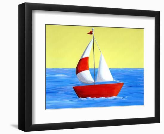 Lil Sailboat-Cindy Thornton-Framed Premium Giclee Print