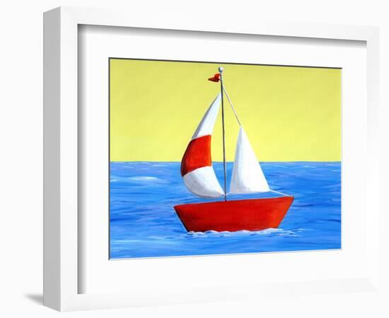 Lil Sailboat-Cindy Thornton-Framed Premium Giclee Print