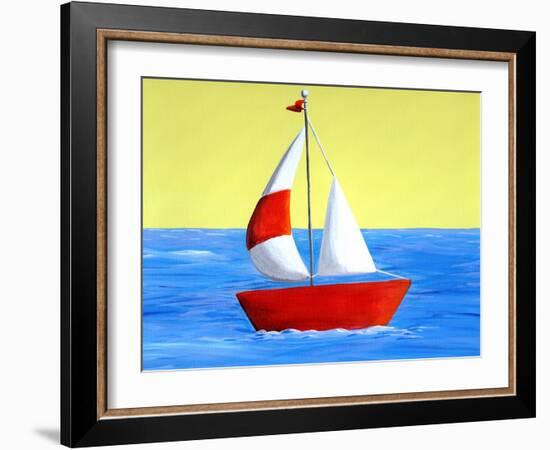 Lil Sailboat-Cindy Thornton-Framed Art Print