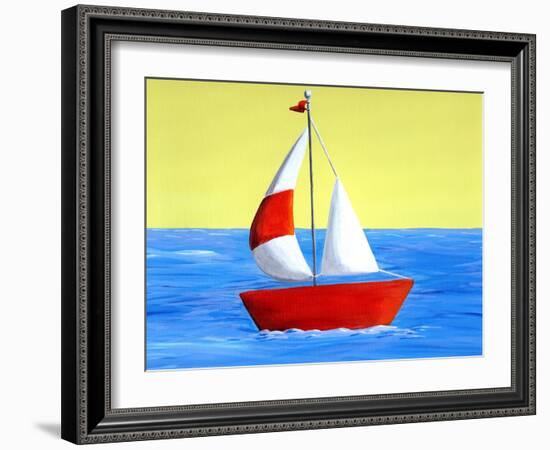 Lil Sailboat-Cindy Thornton-Framed Art Print