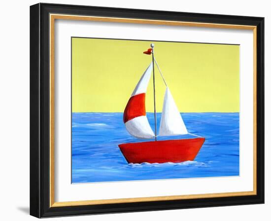 Lil Sailboat-Cindy Thornton-Framed Art Print